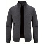 Elegant Slightly Stretch Cardigan, Men's Casual Vintage Style Cardigan Sweater Coat For Fall Winter