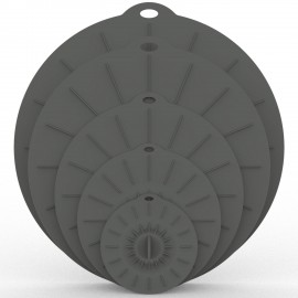 5pcs Silicone Fresh-keeping Covers - Assorted Sizes For Microwave, Dust-proof, And Splash-proof - Essential Kitchen Supplies