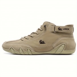 Men's Casual Stitching Sneakers, Breathable Anti-slip Lace-up Walking Shoes For Office Walking, Spring Summer And Autumn