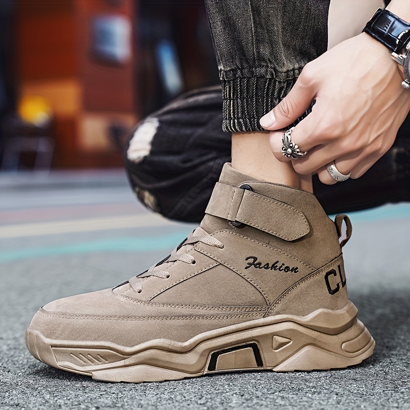 mens ankle top hiking sneakers wear resistant non slip outdoor shoes for hiking trekking details 7