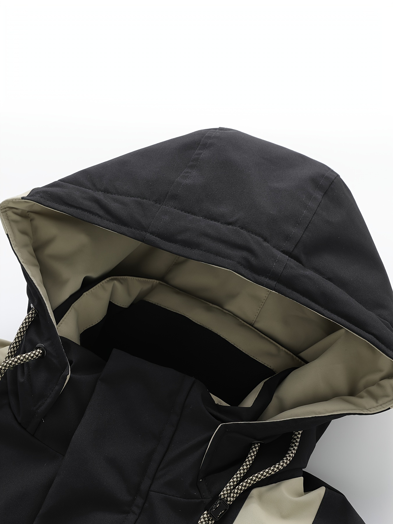 mens casual hooded windbreaker padded jacket coat regular fit coat for winter fall outdoors hiking details 2